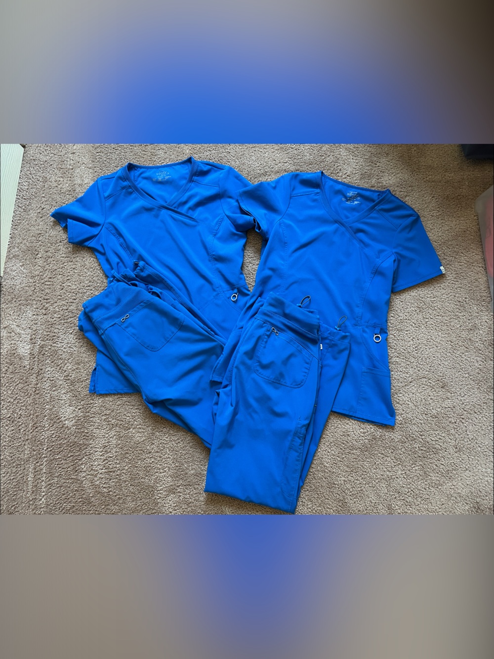 Infinity Women’s V-Neck Scrub set in Royal Blue